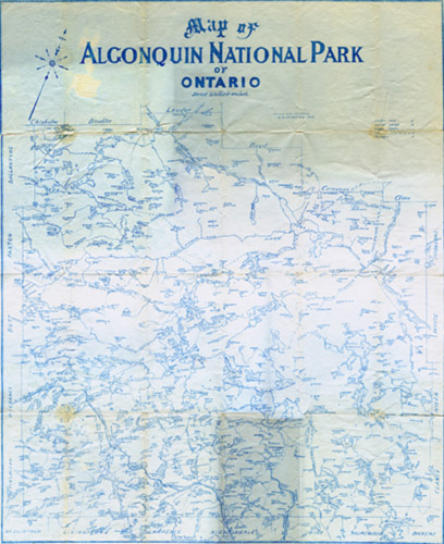 1908 Dr. Bell Algonquin Map
