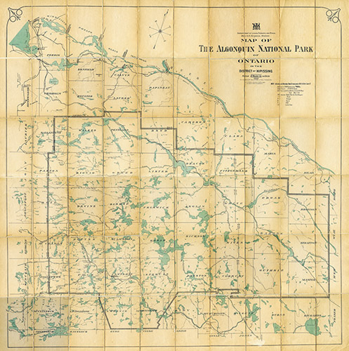 1919 historic algonqion park map