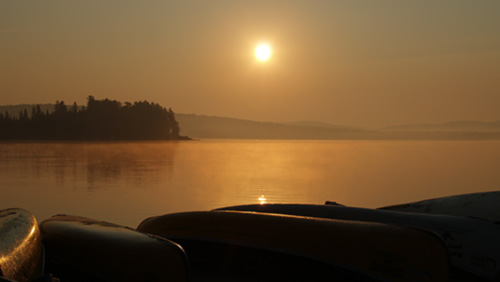 Sunrise on Lake of Two Rivers - Algonquin Park