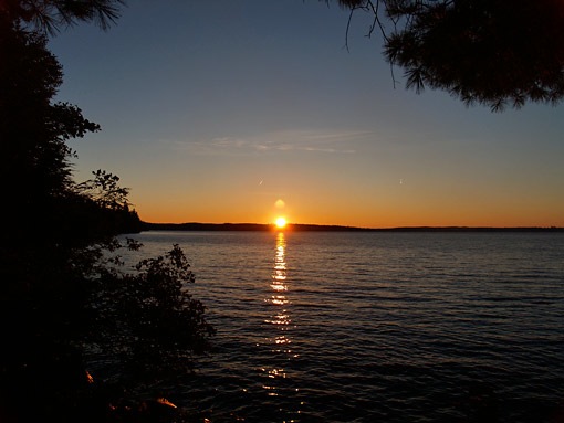 September sunset on Lake Opeongo