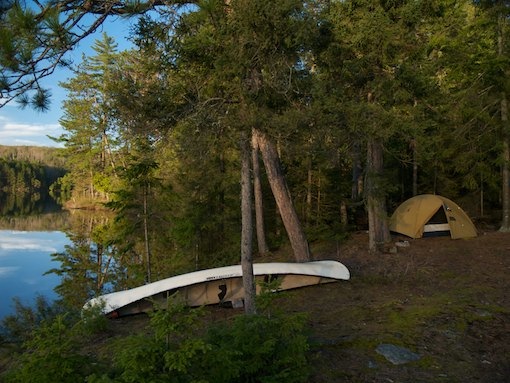 Camp on Gouinlock Lake